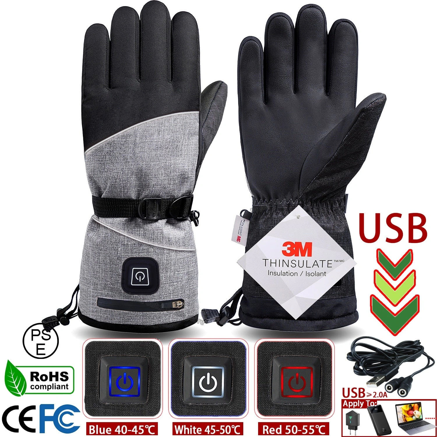 Warm Hands Winter Adventure 3M Heated Gloves